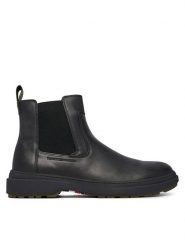 Tommy Hilfiger Sztyblety Hilfiger Outdoor Warm Lth Chel FM0FM05958 Czarny. Czarne botki męskie Tommy Hilfiger, bez wzorów, ze skóry, bez obcasa, bez zapięcia. Za 699.99 zł.