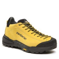 Trekkingi Zamberlan. Żółte obuwie sportowe damskie Zamberlan, bez wzorów, z gore-texu, bez zapięcia, trekkingowe, gore-tex. Za 719.99 zł.