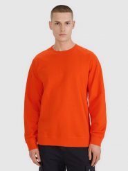 4F Bluza dresowa nierozpinana bez kaptura męska - pomarańczowa S. Brązowe bluzy sportowe męskie 4F, m, bez wzorów, z bawełny, bez kaptura. W wyprzedaży za 79.99 zł.
