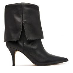 Botki Aldo. Czarne botki damskie Aldo, bez wzorów, bez obcasa, na szpilce, bez zapięcia. Za 639.99 zł.