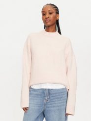 Calvin Klein Sweter J20J224636 Różowy Regular Fit. Czerwone swetry nierozpinane damskie Calvin Klein, xl, bez wzorów, z syntetyku, bez kołnierzyka, bez ramiączek. Za 419.99 zł.