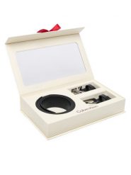 Calvin Klein Pasek Męski Belt Gift Set LV04D0009G Czarny. Czarne paski męskie Calvin Klein, ze skóry. Za 409.99 zł.
