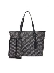John Richmond Torebka RWP25122BO Czarny. Czarne shopperki damskie John Richmond, bez wzorów, z materiału, bez dodatków. Za 439.99 zł.