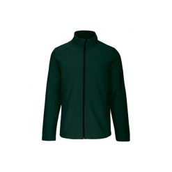 Kurtka Kariban Softshell. Zielone kurtki męskie KARIBAN, m, bez wzorów, z elastanu, bez kaptura. Za 246.00 zł.