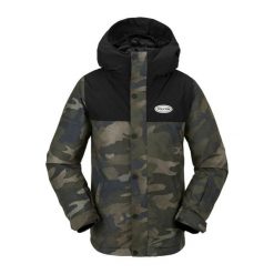 Kurtka narciarska Volcom Stone.91 Ins. Zielone kurtki sportowe męskie Volcom, na zimę, m, bez wzorów, bez kaptura, narciarskie. W wyprzedaży za 627.00 zł.