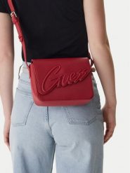 Guess Torebka J3YZ32 WG730 Czerwony. Czerwone listonoszki damskie Guess, z aplikacjami, ze skóry, bez dodatków. Za 148.99 zł.