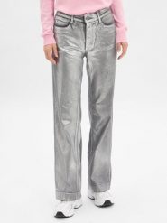 MAC Dżinsy - Dream Wide Kobiety Jeansy srebrny jednolity, 38-32. Szare jeansy damskie MAC, bez wzorów, z jeansu, klasyczne. Za 549.95 zł.