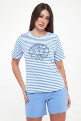 T-shirt damski w paski Tele JOOP!. T-shirty damskie JOOP!, xxs, bez wzorów, bez kołnierzyka, bez ramiączek. Za 449.00 zł.