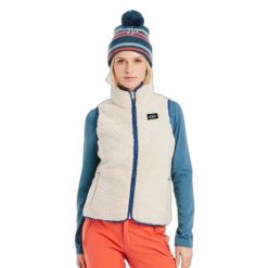 Damska kurtka puchowa Protest Prtbodhi Bodywarmer. Białe kurtki sportowe damskie Protest, bez wzorów, z polaru, bez ramiączek, bez kaptura, trekkingowe. Za 341.15 zł.