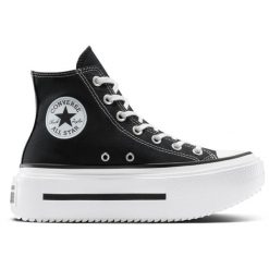 Adidasy Converse Chuck Taylor All Star Lift Double Stack, Dla obu płci. Czarne obuwie sportowe damskie Converse, bez wzorów, bez zapięcia. Za 590.00 zł.
