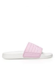 Kappa Klapki SS24-W2 Różowy. Czerwone klapki damskie Kappa, bez wzorów, z syntetyku, bez obcasa, bez zapięcia. Za 79.99 zł.