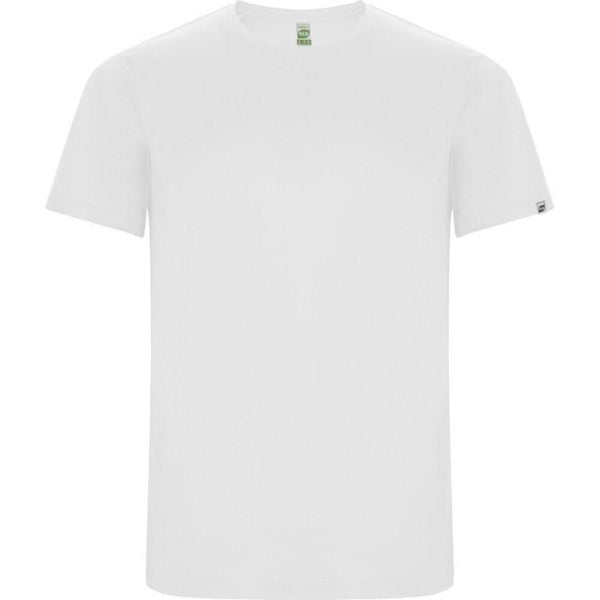 Męska Koszulka Sportowa Imola Z Krótkim Rękawem. Białe koszulki sportowe męskie ROLY, m, bez wzorów, bez ramiączek, trekkingowe. Za 33.99 zł.
