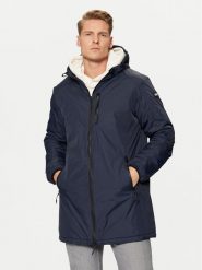 Schott NYC Parka BLADEN2 Granatowy Regular Fit. Niebieskie parki męskie Schott NYC, m, bez wzorów, z syntetyku, bez kołnierzyka, bez kaptura. Za 949.99 zł.