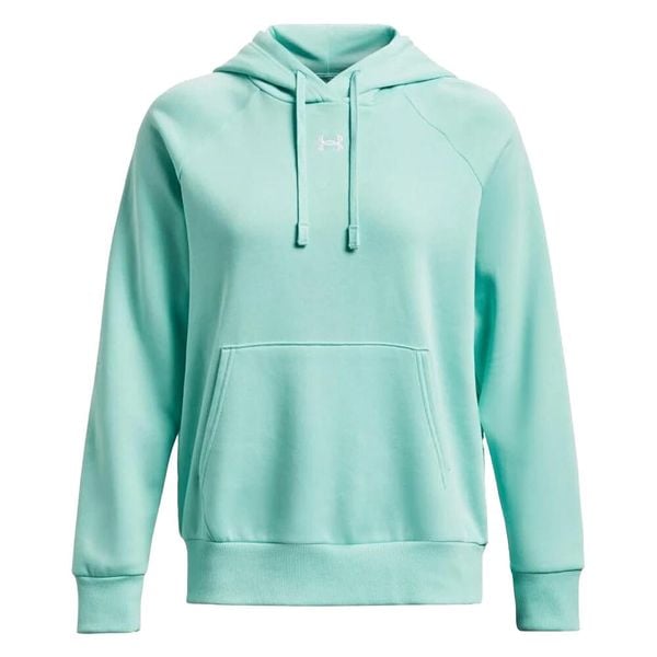 Bluza Z Kapturem Damska Polar Rival. Niebieskie bluzy damskie Under Armour, bez wzorów, z polaru, bez ramiączek, z kapturem. Za 428.99 zł.