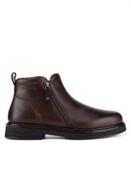 Badura Botki CALEB-03 MI08 Brązowy. Brązowe botki męskie Badura, bez wzorów, ze skóry, bez obcasa, bez zapięcia. Za 349.99 zł.