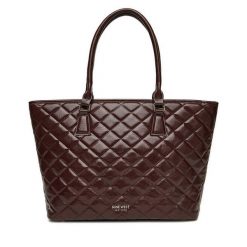 Torebka Nine West. Brązowe shopperki damskie Nine West, bez wzorów, bez dodatków. Za 249.99 zł.