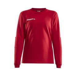 Sweter damski z kapturem Craft progress. Czerwone swetry nierozpinane damskie Craft, uniwersalny, bez wzorów, z bawełny, bez kołnierzyka, bez ramiączek. Za 192.85 zł.