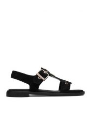 U.S. Polo Assn. Sandały EO-ALYS001W/6S1 Czarny. Czarne sandały damskie U.S. Polo Assn., bez wzorów, ze skóry, bez obcasa, na płaskiej podeszwie, bez zapięcia. Za 249.99 zł.