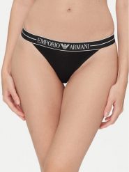 Emporio Armani Underwear Komplet 2 par stringów EW000405 AF10881 MC005 Czarny. Czarne majtki damskie Emporio Armani Underwear, z bawełny. Za 179.99 zł.
