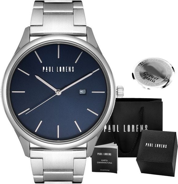Zegarek męski Paul Lorens PASCO-6C1 Z GRAWEREM. Zegarki męskie Paul Lorens, bez wzorów. Za 301.07 zł.