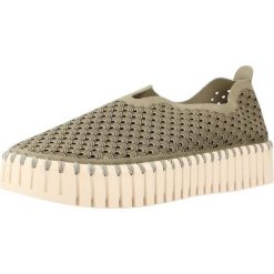 Buty ILSE JACOBSEN TULIP3373 Zielony. Zielone obuwie trekkingowe damskie Ilse Jacobsen, ze skóry, bez zapięcia. Za 263.99 zł.