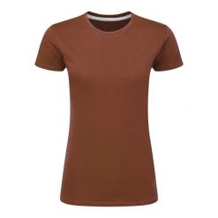 Idealna Koszulka Damska. Brązowe bluzki damskie SG, m, bez wzorów, sportowe, bez kołnierzyka, bez ramiączek. Za 34.99 zł.