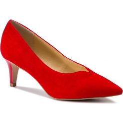 Szpilki CAPRICE - 9-22406-22 Red Suede 524. Czerwone szpilki damskie Caprice, bez wzorów, z materiału, bez obcasa, na obcasie, bez zapięcia. W wyprzedaży za 209.00 zł.