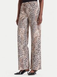 Guess Jeansy W6BA1A W4343 Brązowy Wide Leg. Brązowe jeansy damskie Guess, z aplikacjami, z bawełny. Za 474.99 zł.