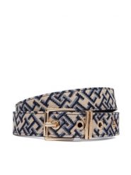 Tommy Hilfiger Pasek Th Square 2.5 Jacquard AW0AW18894 Beżowy. Brązowe paski damskie Tommy Hilfiger, bez wzorów, z materiału. Za 249.99 zł.
