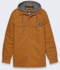 Kurtka męska Kurtka Dickies Fleece Hooded Duck Relax Brown. Brązowe kurtki męskie NoName, m, bez wzorów, bez kaptura. Za 287.77 zł.