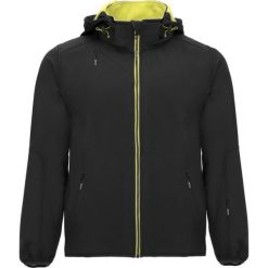 Męska Kurtka Soft Shell Siberia. Czarne kurtki męskie ROLY, m, bez wzorów, sportowe, bez kaptura. Za 185.99 zł.