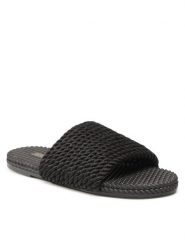 Bassano Klapki WFA1841-3 Czarny. Czarne klapki damskie Bassano, bez wzorów, z materiału, bez obcasa, bez zapięcia. Za 89.99 zł.