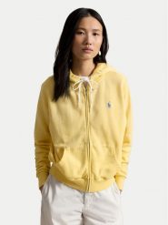 Polo Ralph Lauren Bluza 211971693502 Żółty jasny Relaxed Fit. Żółte bluzy damskie Polo Ralph Lauren, xs, bez wzorów, z bawełny, bez ramiączek, bez kaptura. Za 859.99 zł.