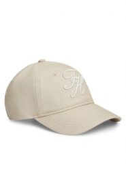 Tommy Hilfiger Czapka z daszkiem Logo Embroidery Baseball Cap AW0AW18338 Beżowy. Brązowe czapki damskie Tommy Hilfiger, bez wzorów, z bawełny. Za 209.99 zł.