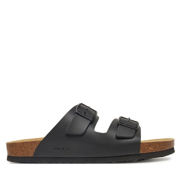 Klapki Josef Seibel. Czarne klapki damskie Josef Seibel, bez wzorów, bez obcasa, bez zapięcia. Za 239.99 zł.