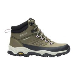 Damskie buty trekkingowe Blake Vibram. Zielone obuwie trekkingowe damskie Regatta, z materiału, bez zapięcia. Za 616.00 zł.