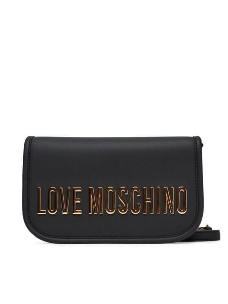 LOVE MOSCHINO Torebka JC4028PP1NKD0000 Czarny. Czarne listonoszki damskie Love Moschino, bez wzorów, ze skóry, bez dodatków. Za 619.99 zł.