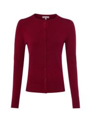 Marie Lund Kardigan Kobiety drobna dzianina czerwony, XL. Czerwone kardigany damskie Marie Lund, xl, bez wzorów, z dzianiny, klasyczne, bez kołnierzyka. Za 199.95 zł.