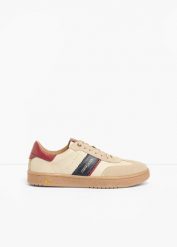 Skórzane sneakersy Camel Active. Brązowe buty sportowe męskie bonprix, bez wzorów, bez zapięcia. Za 229.99 zł.
