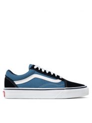 Vans Tenisówki Old Skool VN000D3HNVY Niebieski. Niebieskie trampki i tenisówki damskie Vans, bez wzorów, ze skóry, bez zapięcia. Za 199.99 zł.