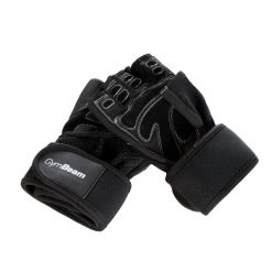 Rękawiczki fitness męskie GymBeam Wrap Black. Czarne rękawiczki męskie GYMBEAM, bez wzorów. Za 55.90 zł.