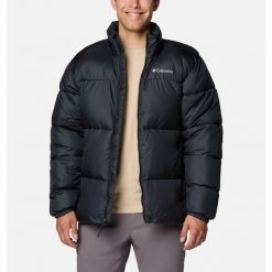 Kurtka Zimowa Męska Columbia Puffect III. Czarne kurtki męskie Columbia, na zimę, m, bez wzorów, z materiału, sportowe, bez kaptura. Za 413.99 zł.