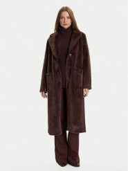 Rinascimento Płaszcz przejściowy CFC0122205003 Brązowy Regular Fit. Brązowe płaszcze damskie Rinascimento, xs, bez wzorów, z syntetyku, bez kołnierzyka, bez kaptura. Za 679.99 zł.