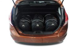 Torby Do Bagażnika Ford Fiesta 2012-2017 3Szt Kjust. Czarne torby podróżne damskie KJUST, bez wzorów, z kauczuku. Za 780.00 zł.