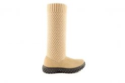 Kozaki Rock Crazy Horse Cream Mesh, Beż, Skóra naturalna /Materiał - 37. Brązowe kozaki damskie Rock Spring, bez wzorów, z materiału, bez obcasa, bez zapięcia. W wyprzedaży za 71.10 zł.