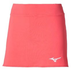 Damskie spódnico-spodenki Mizuno Flex Wos. Czerwone spódnice damskie Mizuno, l, bez wzorów, sportowe, bez kołnierzyka, bez ramiączek, sportowe. Za 132.30 zł.