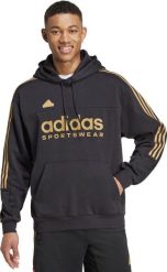 Bluza męska adidas House of Tiro Nations Pack Hoodie czarno-złota IW8869 M. Czarne bluzy męskie Adidas, m, bez wzorów, bez kaptura. Za 246.99 zł.