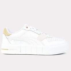 Buty damskie trampki sportowe Puma CALI COURT MATCH. Białe trampki i tenisówki damskie Puma, bez wzorów, z gumy, bez zapięcia. Za 209.00 zł.