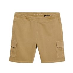 Spodenki cargo z kontrastowymi szwami Superdry. Brązowe szorty męskie Superdry, bez wzorów. W wyprzedaży za 196.75 zł.