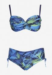 Granatowe Bikini Dwuczęściowe Usztywniany Biustonosz Majtki Figi Seteria. Niebieskie bikini Renee, bez wzorów. Za 69.99 zł.